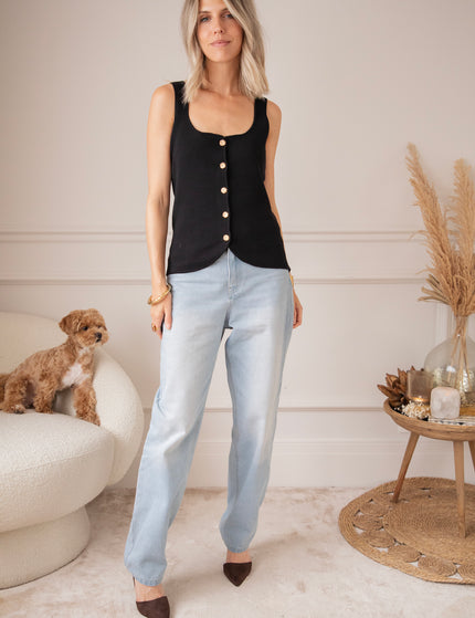 Bloom Buttons Black - Top 