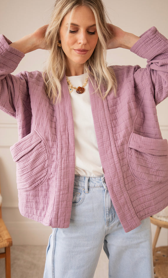 Easy Tetra Times Mauve - Vest/Jacket
