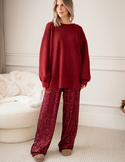 Stunning Sequins Bordeaux - Pants