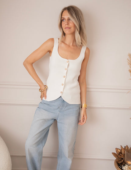 Bloom Buttons White - Top 