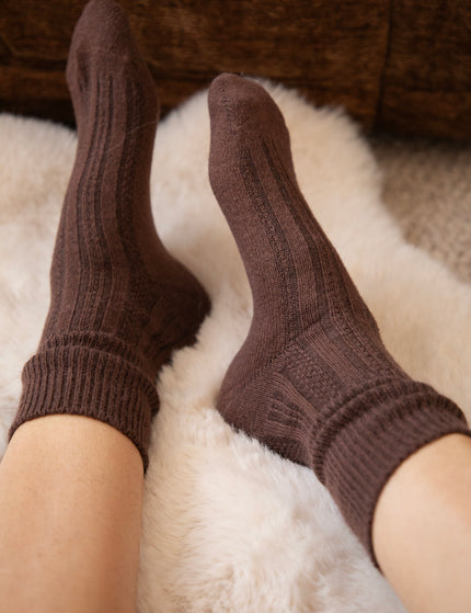 The Cozy Pair Cacao - Socks