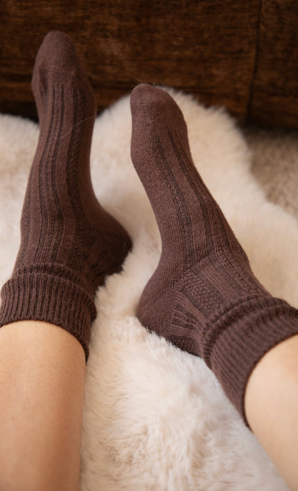 The Cozy Pair Cacao - Socks