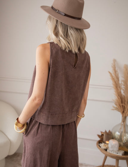 Easy like Denim Brown - Top