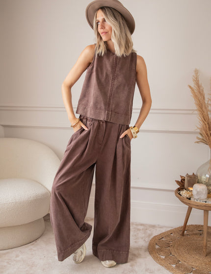 Easy like Denim Brown - Top