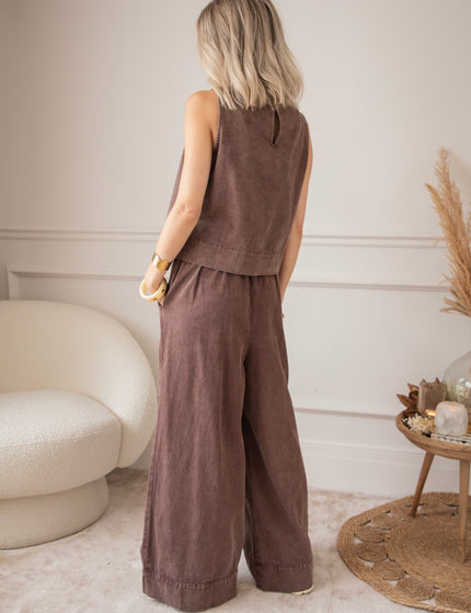 Easy like Denim Brown - Top