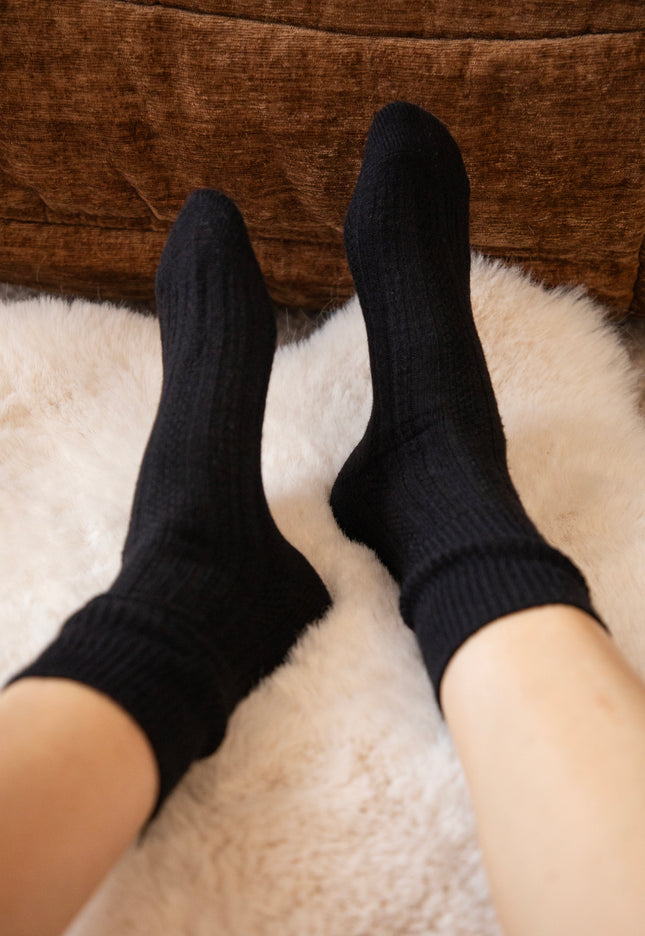 The Cozy Pair Black - Socks
