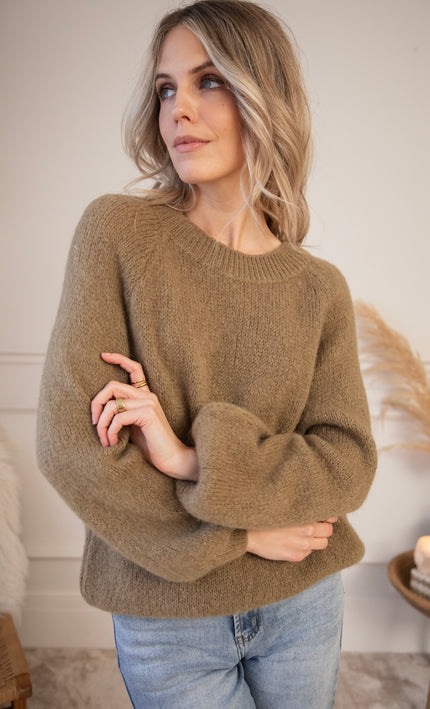 Mimi Knit Taupe - Sweater