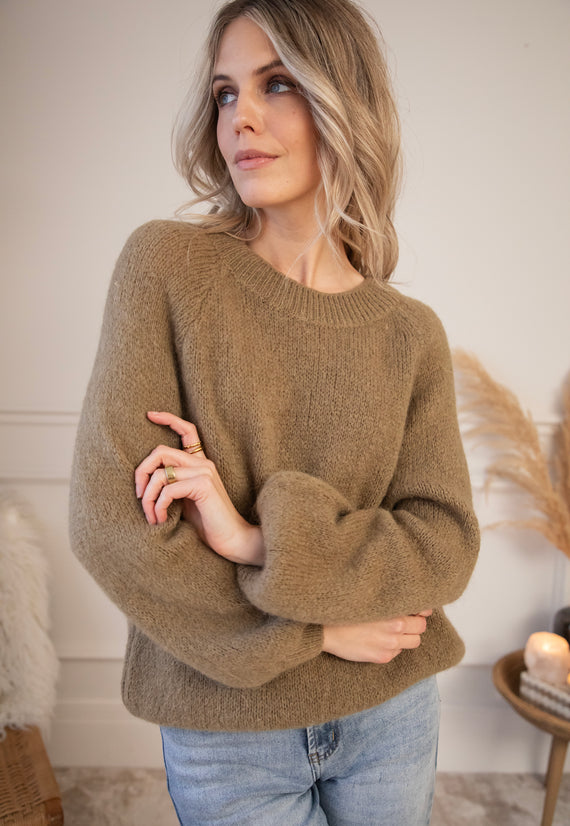 Mimi Knit Taupe - Sweater