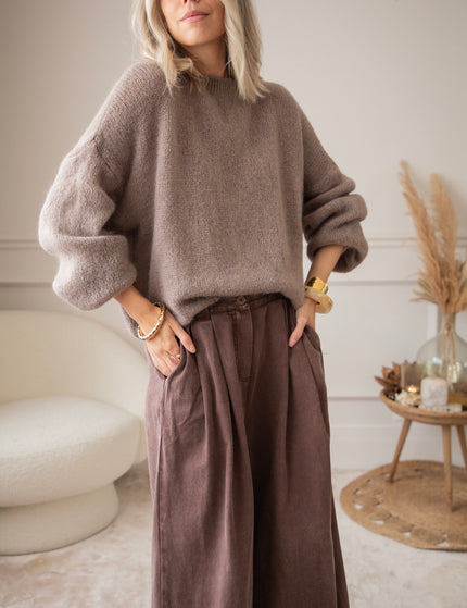 Easy Like Denim Brown - Broek