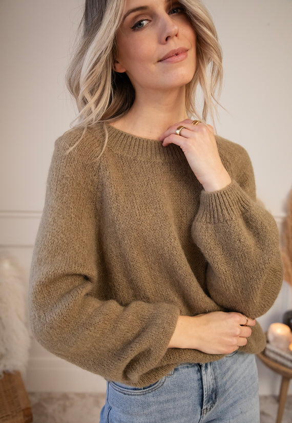 Mimi Knit Taupe - Sweater