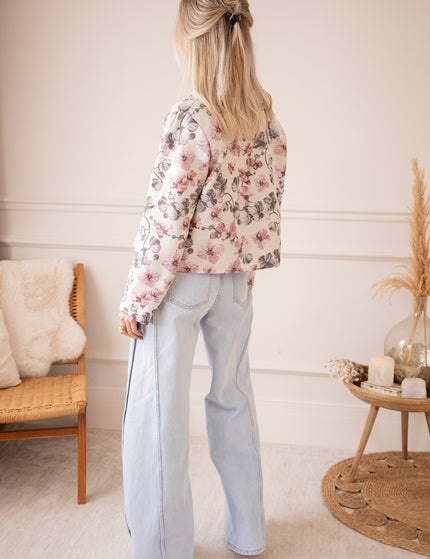 Ezra Bloom Beige/Pink - Jacket