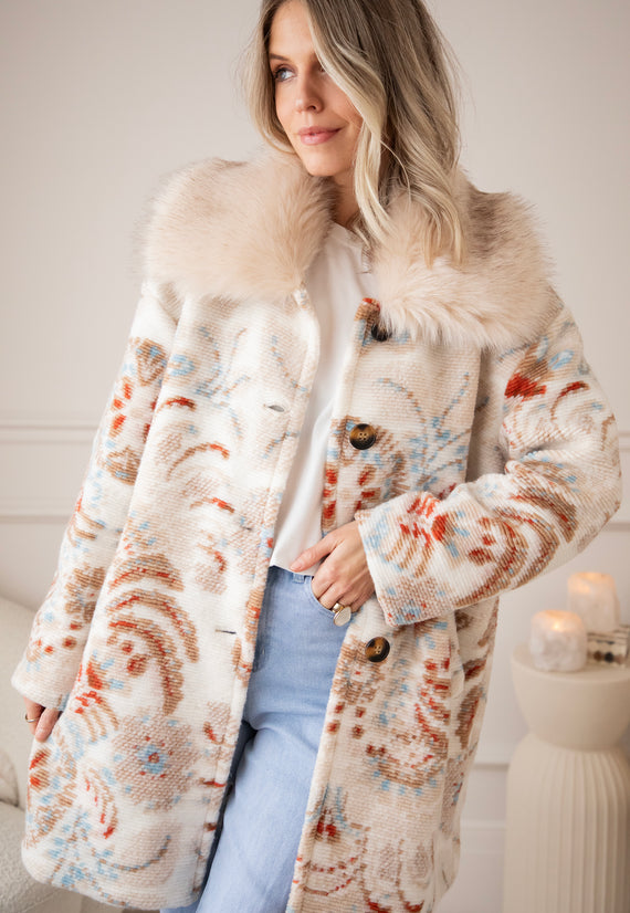 Fiora Beige/Baby Blue - Jas