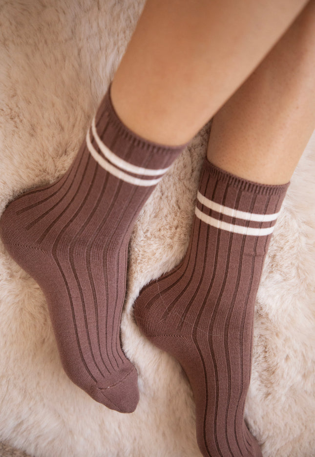 Cozy Lines Hazelnut - Socks