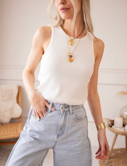 Everyday Rib White - Top