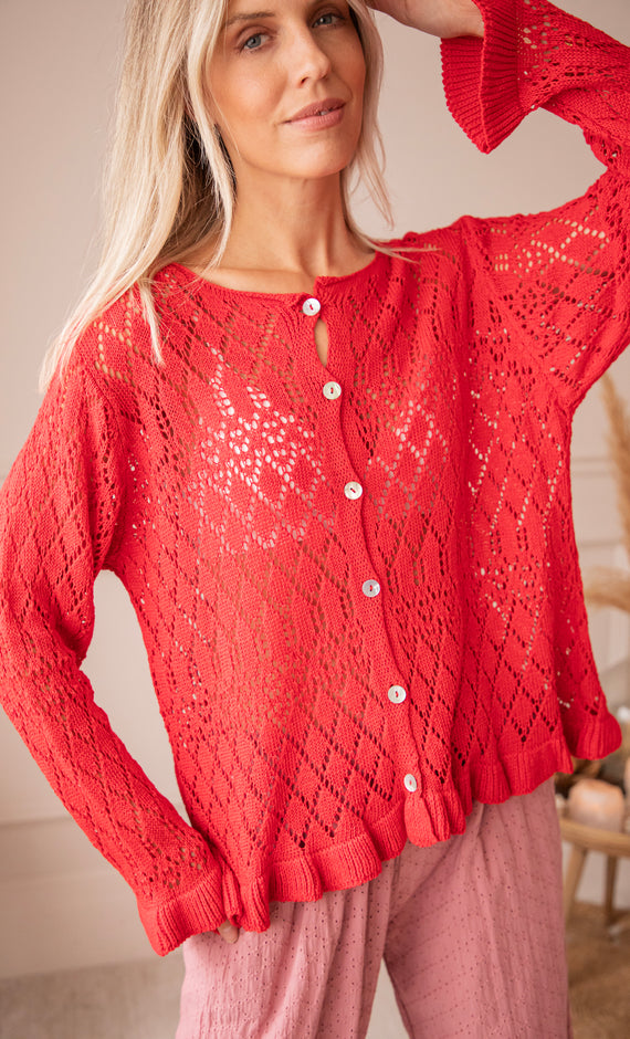 Crochet Charm Red - Vest