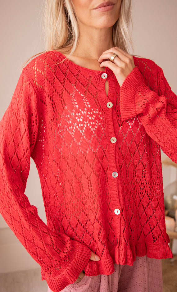 Crochet Charm Red - Vest