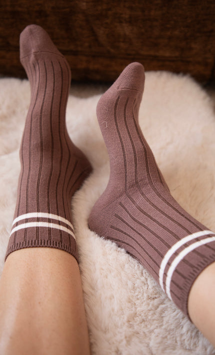 Cozy Lines Hazelnut - Socks