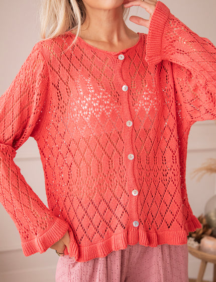 Crochet Charm Raspberry - Vest