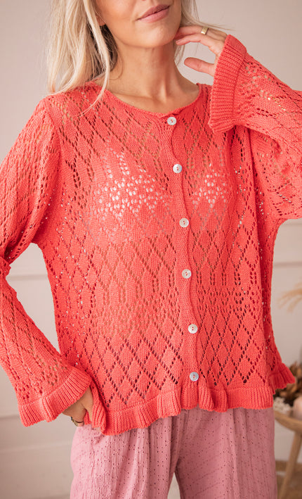 Crochet Charm Raspberry - Vest
