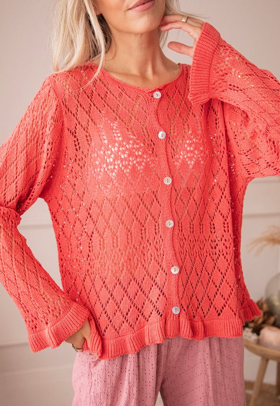 Crochet Charm Raspberry - Vest