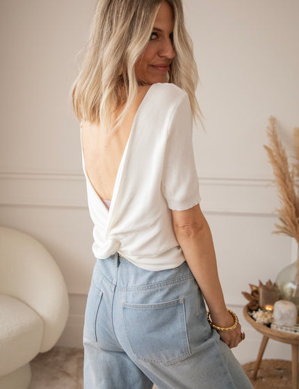 Bluse - Twist Things Up - Weiß