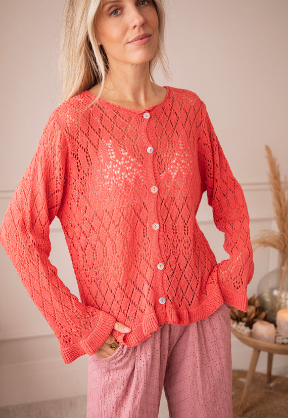 Crochet Charm Raspberry - Vest
