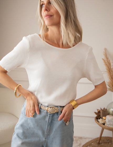 Bluse - Twist Things Up - Weiß