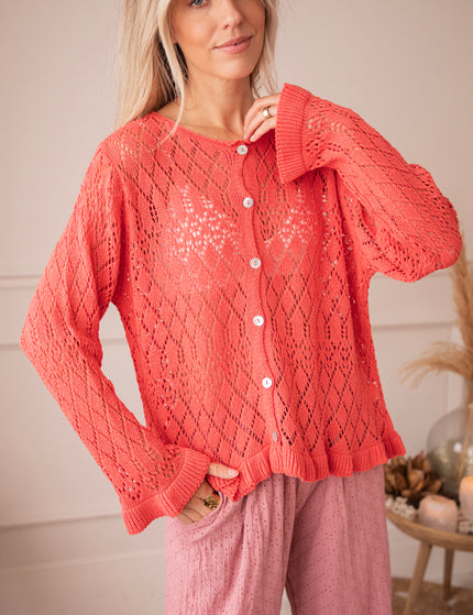 Crochet Charm Raspberry - Vest