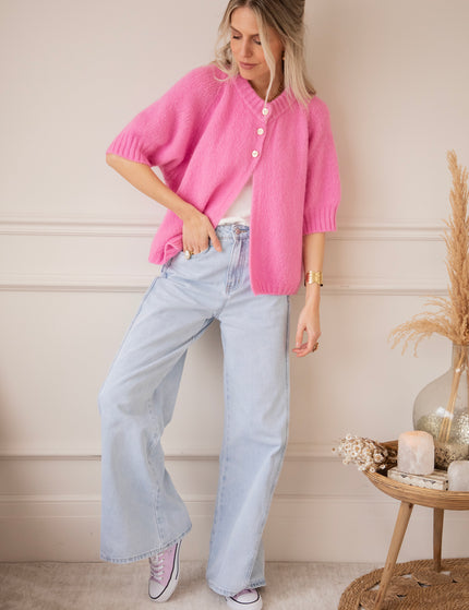 Split Knit Pink - Trui
