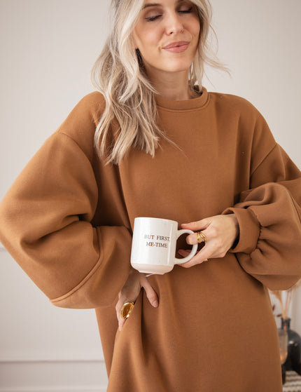 Snuggle Up XL Caramel - Sweater Dress