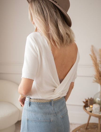 Bluse - Twist Things Up - Weiß