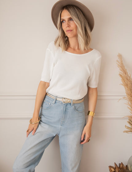 Bluse - Twist Things Up - Weiß