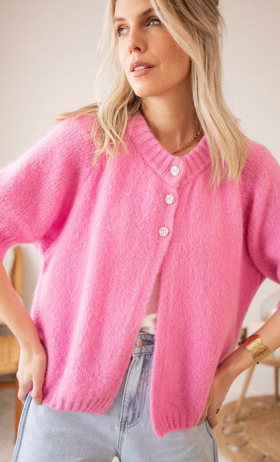 Split Knit Pink - Trui