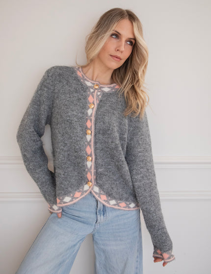 Cozy Contour Dark Grey - Cardigan