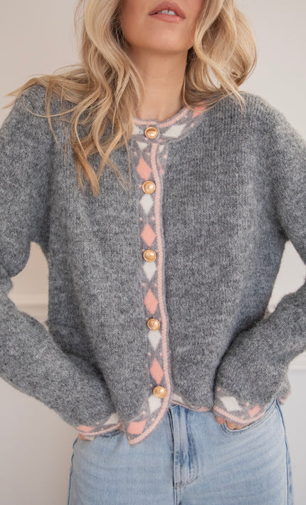 Cozy Contour Dark Grey - Cardigan