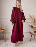 Snuggle Up XL  Burgundy - Sweater Dress