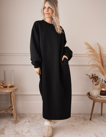 Snuggle Up XL Black - Sweater Dress