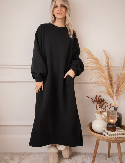 Snuggle Up XL Black - Sweater Dress