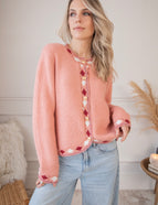 Cozy Contour Pink - Cardigan