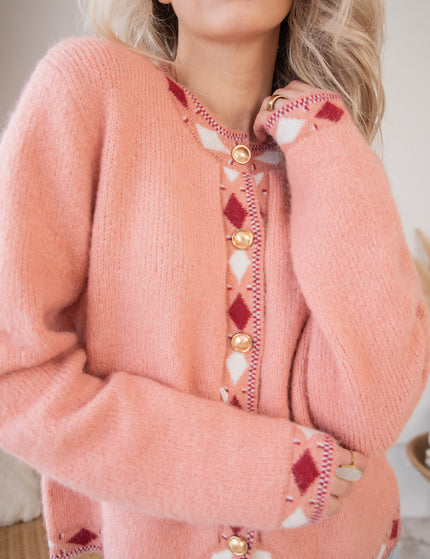 Cozy Contour Pink - Cardigan