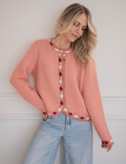 Cozy Contour Pink - Cardigan