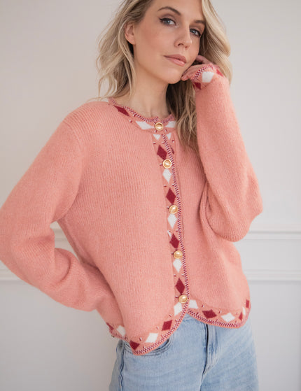 Cozy Contour Pink - Cardigan