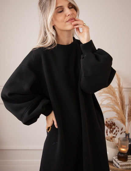 Snuggle Up XL Black - Sweater Dress