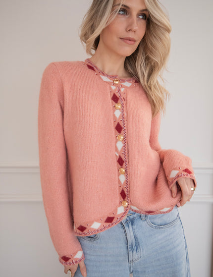 Cozy Contour Pink - Cardigan