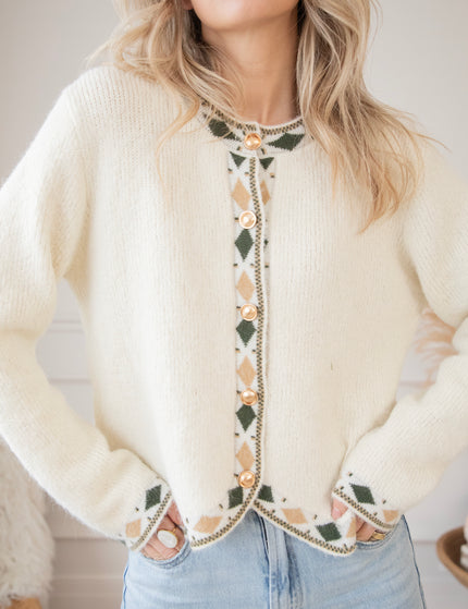 Cozy Contour Beige - Cardigan