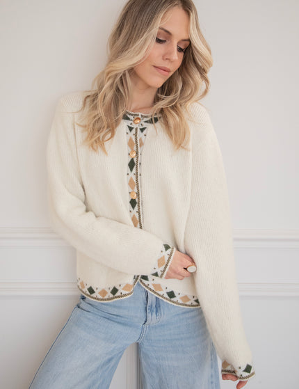 Cozy Contour Beige - Cardigan