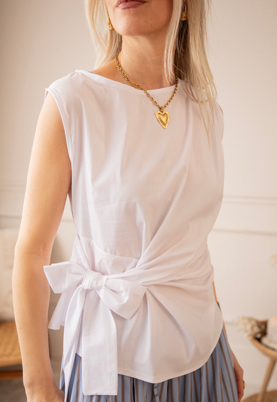 Bow Flow White - Top