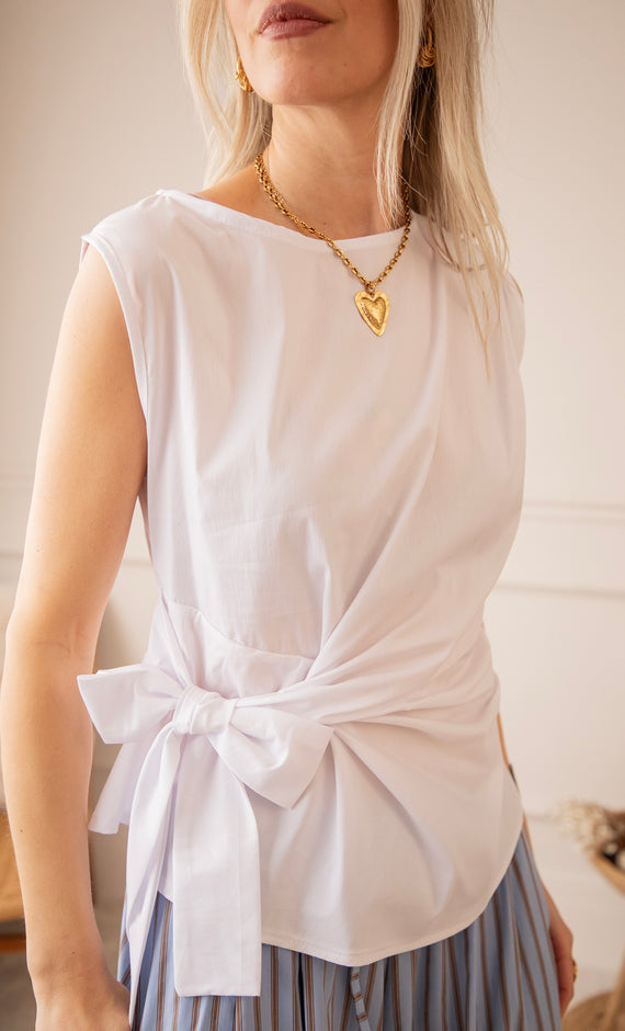 Bow Flow White - Top