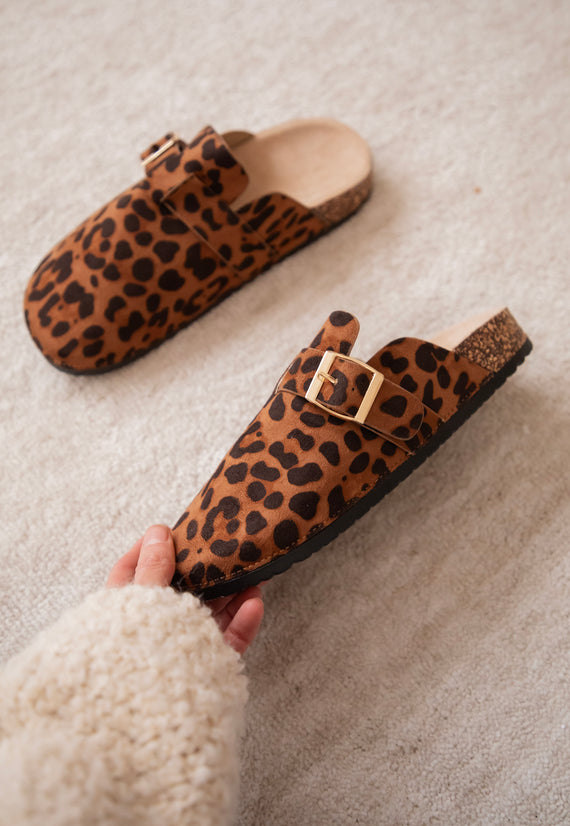 Leki Leo Buckle Clogs Camel - Flats