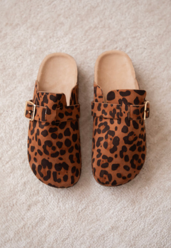 Leki Leo Buckle Clogs Camel - Flats